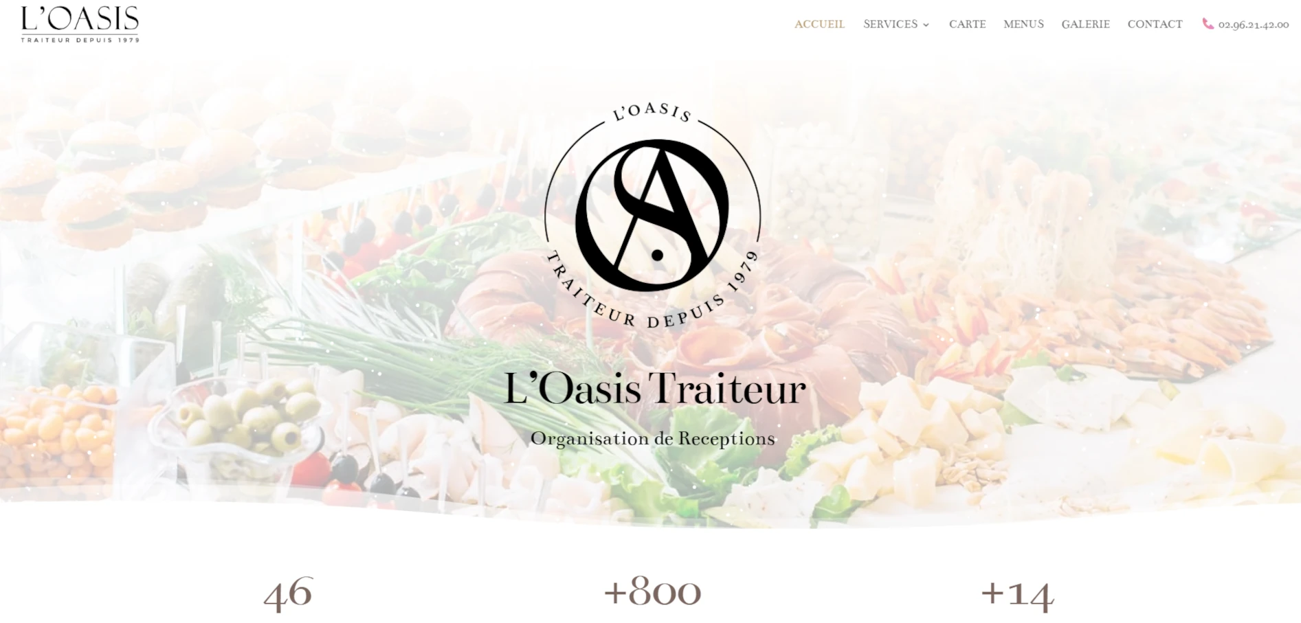 Création du site L’Oasis Traiteur