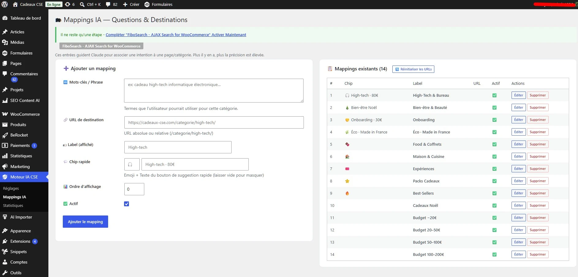 Automatisation IA de génération de fiches produit et SEO